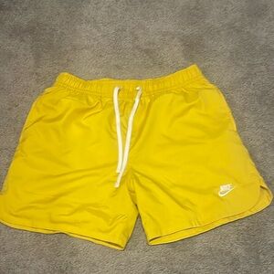 Yellow Nike Sportswear Woven Shorts